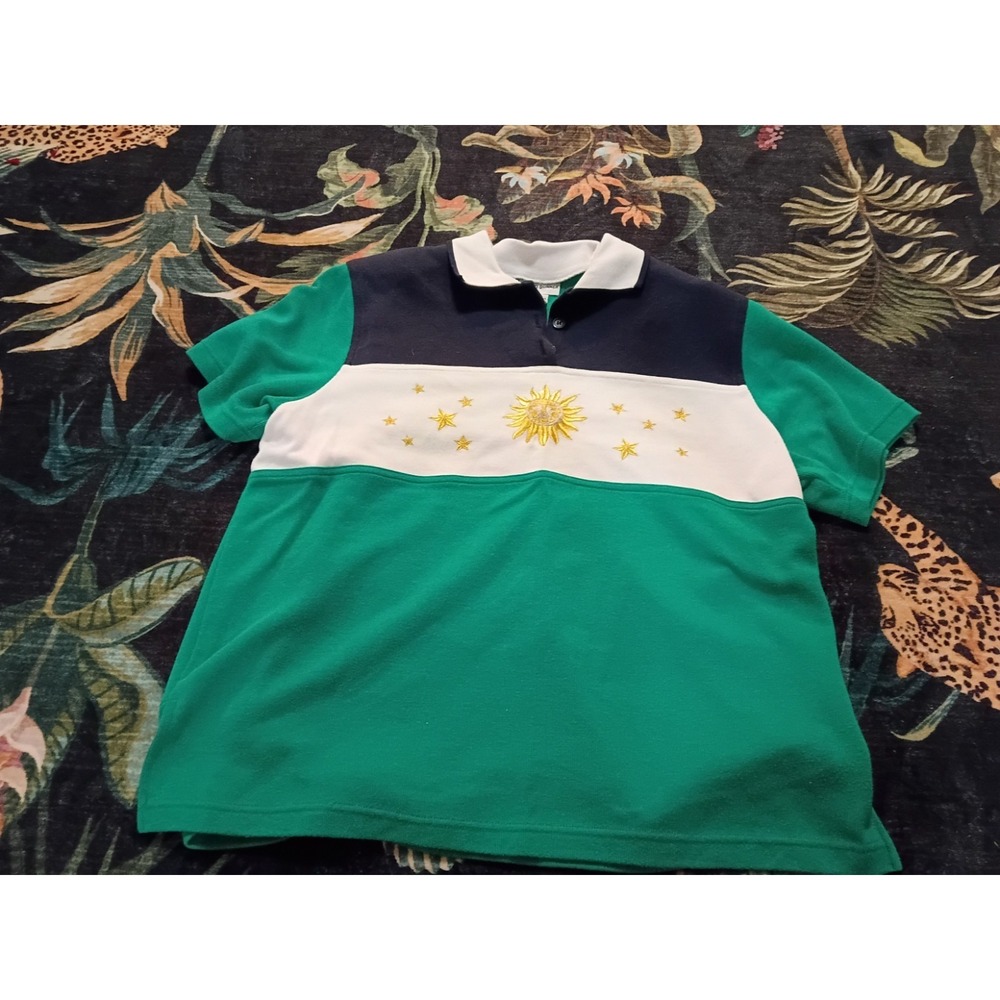 Vintage Alfred Dunner Celestial Polo Moon Stars Mens L Women's XL